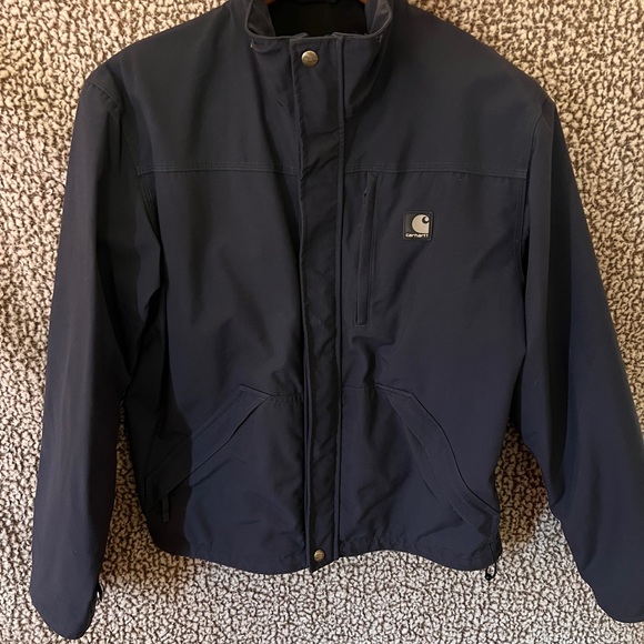 Carhartt Navy Rain Jacket - Picture 1 of 16